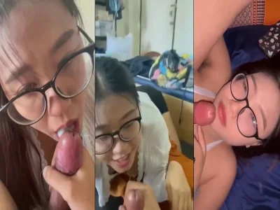 Em sinh viên kính cận bú cu là em không để rớt giọt nào