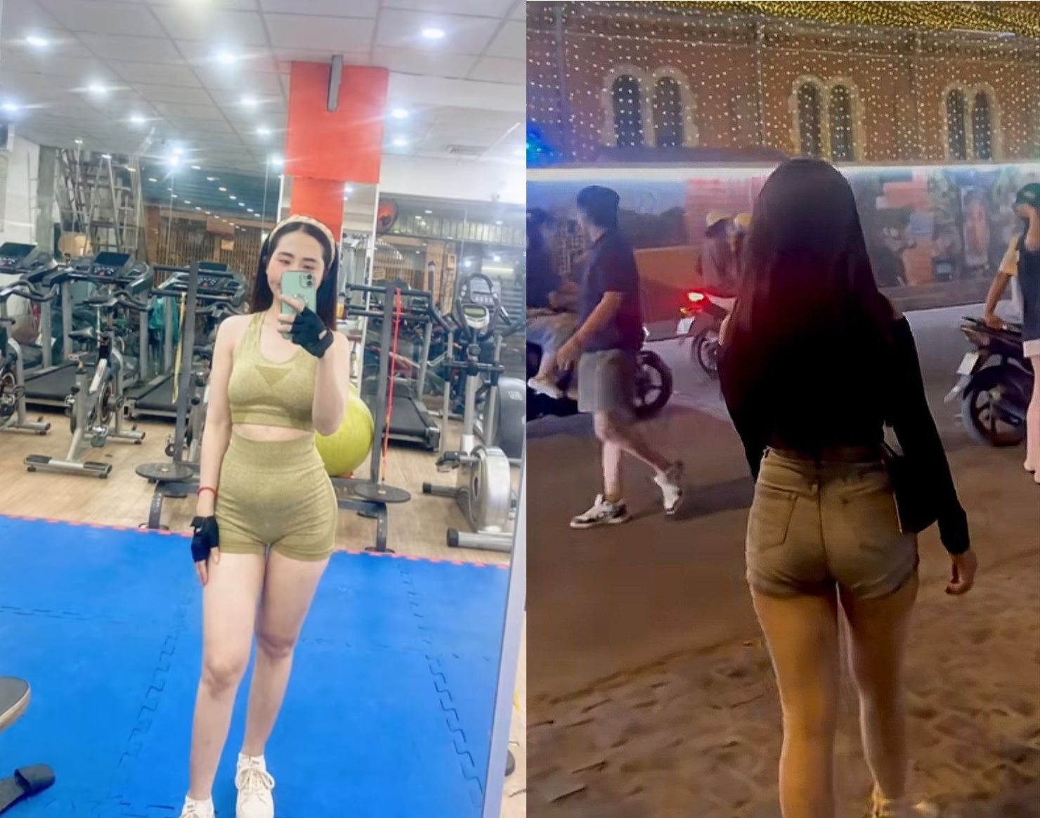 Lén địt em gái lấy chồng chăm tập gym
